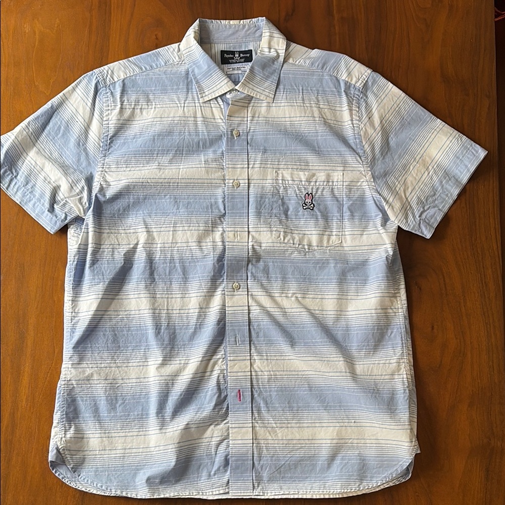 Men's Blue Striped Shirt
